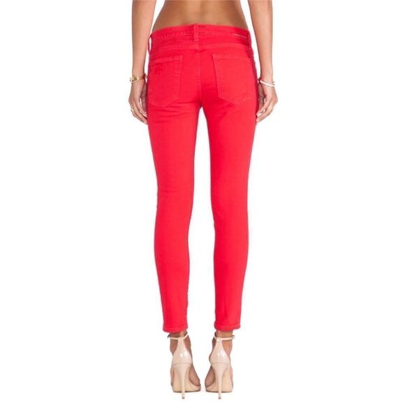 Current/ Elliot The Stiletto Jeans in Coral Red | Size 25 - Picture 2 of 9